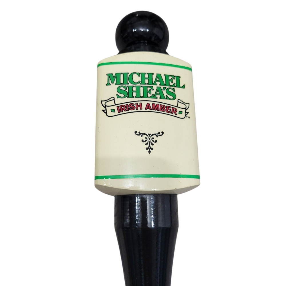Micheal Sheas Irish Amber Beer Tap Handle Wooden Black